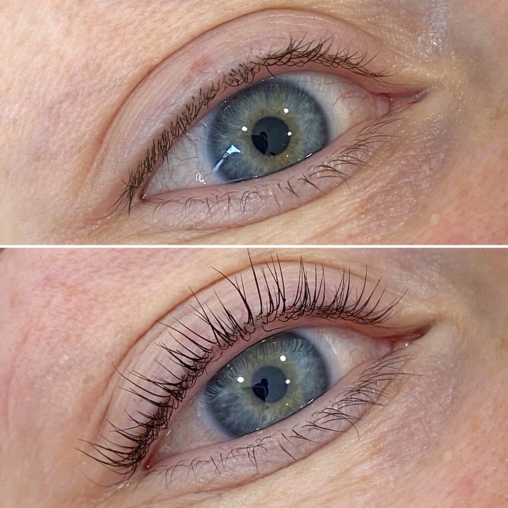 Laminace řas; Lash lifting; výživa na řasy; barvení řas